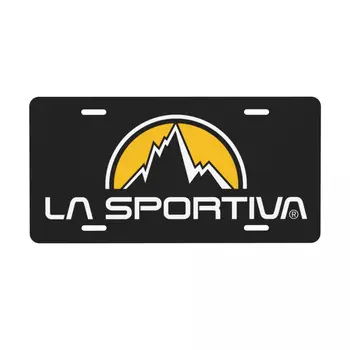  Индивидуальный логотип La Sportiva Номерной знак Новинка Декоративный автомобильный передний номерной знак Алюминиевый металлический знак Тщеславный бирка 6 x 12 дюймов