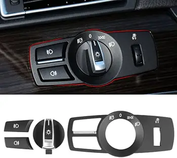 Комплект крышки панели управления кнопкой переключателя фар для BMW 5 F10, 6 F12,7 F01, X3 F25, X4 F26, переключатель управления фарами 4 комплект
