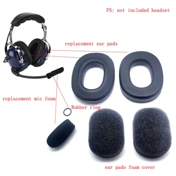  комплект ушных вкладышей амбушюр с поролоновым чехлом для микрофона для David Clark серии H10, ATH-50x, прочный, ASA Telex 25xt Pilot Aviation Headset
