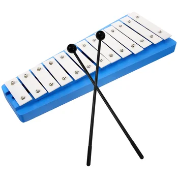 Ксилофон для малышей 13 нот Ксилофон для начинающих Музыкальный инструмент Глокеншпиль Ксилофон с молоточками