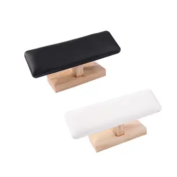 Маникюрная подушка для рук для ногтей, устойчивая, подушка для маникюра для рук, противоскользящая искусственная кожа с деревянной основой