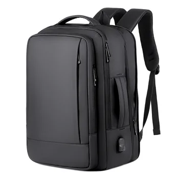 Мужской бизнес-рюкзак Расширяемый многофункциональный USB-рюкзак для зарядки Студенческие дорожные сумки Водонепроницаемая сумка большой емкости