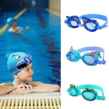 Мультяшные очки для плавания Clear View Водонепроницаемые очки для плавания Регулируемые противотуманные очки для плавания для детей Детские подарки