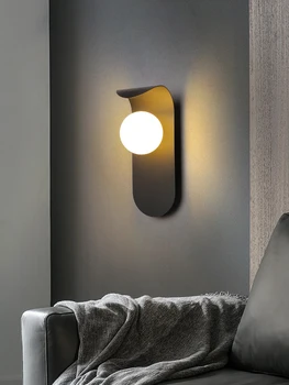 Настенный светильник Прикроватная лампа для спальни Современный минималистичный Украшение гостиной Настенный светильник Минималистичный кабинет Светильник для лестницы 055 0