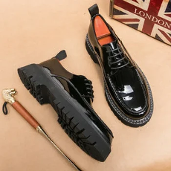 Новая черная обувь шеф-повара, кухонная рабочая обувь, мягкое дно и износостойкость, повседневная кожаная обувь для молодых мужчин, спорт