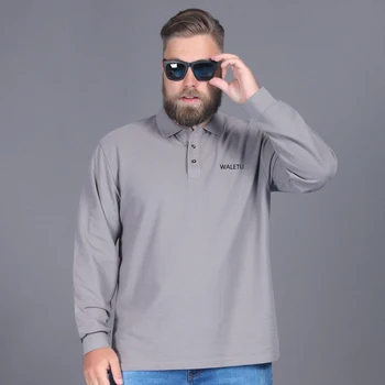 Осень Зима мужская футболка с длинным рукавом рубашки плюс размер 8XL 9XL 10XL формальные футболки causla свободные офисные топы с отложным воротником