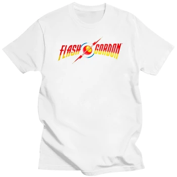 Официально лицензированный Flash Gordon Flash Gordon Logo Мужская футболка S Xxl Размеры Хипстер Мужчины Топы Футболки 2018 Летняя мода Новый