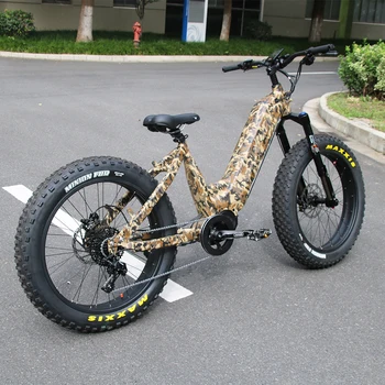 Предзаказ новейшего электрического горного велосипеда 48 В 1000 Вт Mid Drive Ebike Chopper EMTB Fat Bike с аккумулятором емкостью 30 Ач 4