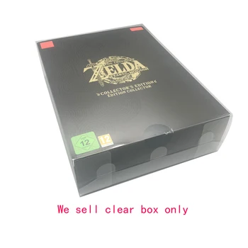 Прозрачная коробка для переключателя NS для Legend of Zeldaa: Tears of the Kingdom Collector's AU EU США JP Edition Прозрачный футляр