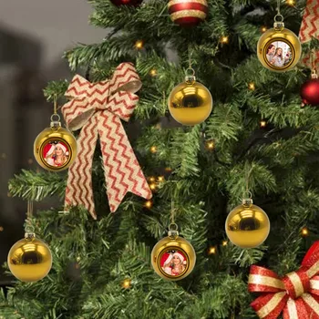 Рождественская елка Подвески Декоративные Висячие Рождественские Шары Шары Украшения 4 см Рождественские елочные украшения Пластиковые шары 0