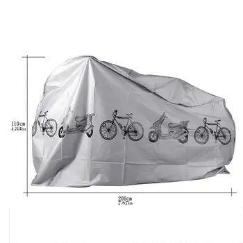  Серый Мото Мотоцикл Чехлы Для Мотоцикла Пыль Водонепроницаемый Открытый Внутренний Защита От Дождя Покрытие Пальто Для Велосипеда Скутера 2