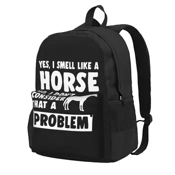 Смешно Да Я Пахну Лошадью Забавный Любитель Лошадей Рюкзак Большой Вместимости Рюкзаки Печать Рюкзаки