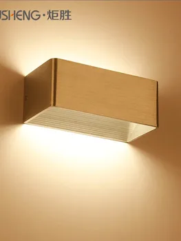 современный светодиодный деревянный декор мезон спальный светильник penteadeira cabecero de cama home deco рядом с лампой звенящий комнатный светильник