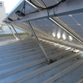 Солнечная панель Опорное крепление для ног Регулируемый из алюминиевого сплава Гибкий для крепления на крышу Комплект Фотоэлектрический кронштейн Серебристый 1/2/4 шт.