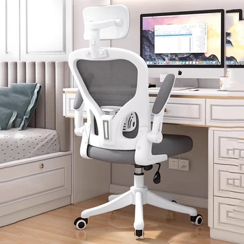  Спальня Сетчатый офисный стул Игровой Nordic Представительский металлический каркас Ножки Регулируемый пол Офисный стул Поворотный сандалий Мебель для дома