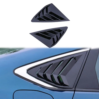 Спойлер жалюзи заднего бокового стекла для Honda Accord 2023 2024 11th Запасные части Крышка козырька вентиляционного отверстия - ярко-черный 0