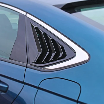 Спойлер жалюзи заднего бокового стекла для Honda Accord 2023 2024 11th Запасные части Крышка козырька вентиляционного отверстия - ярко-черный 3