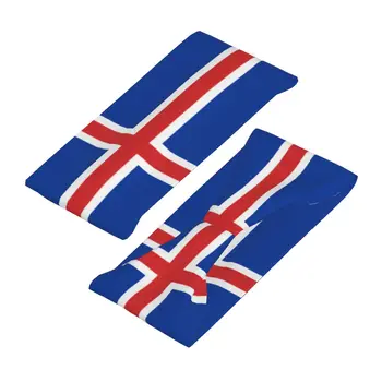 Спортивная повязка Дышащая повязка на голову Повязка на голову для волос с флагом Исландии 3