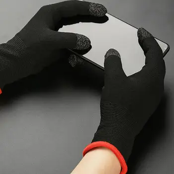 Универсальные противоскользящие перчатки с сенсорным экраном, защищенные от пота для телефонных игр, сенсорные, удобные для ношения, высококачественный материал