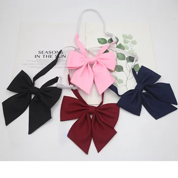 Форменные галстуки-бабочки Розовый клетчатый галстук-бабочка Японский JK Клетчатый галстук-бабочка Студенческий галстук-бабочка для девочек Mindfulness Галстук-бабочка Женские аксессуары в стиле колледжа