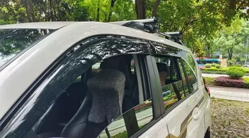 хромированный дверной козырек бокового стекла дефлектор тень солнцезащитный дождевой козырек серебристый карниз для Toyota Land Cruiser Prado 10-20 2