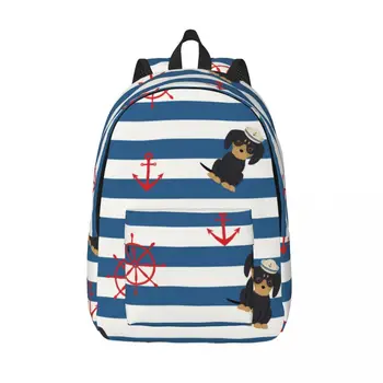 Школьная сумка Рюкзак студента Морская такса Моряк с якорями Руль Плечевой рюкзак Сумка для ноутбука Школьный рюкзак