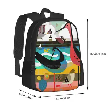 Этюд для ландшафта Северной Каролины 2 Школьный рюкзак большой емкости Сумки для ноутбука Scottpartridgeart Partridge Графический дизайн 2